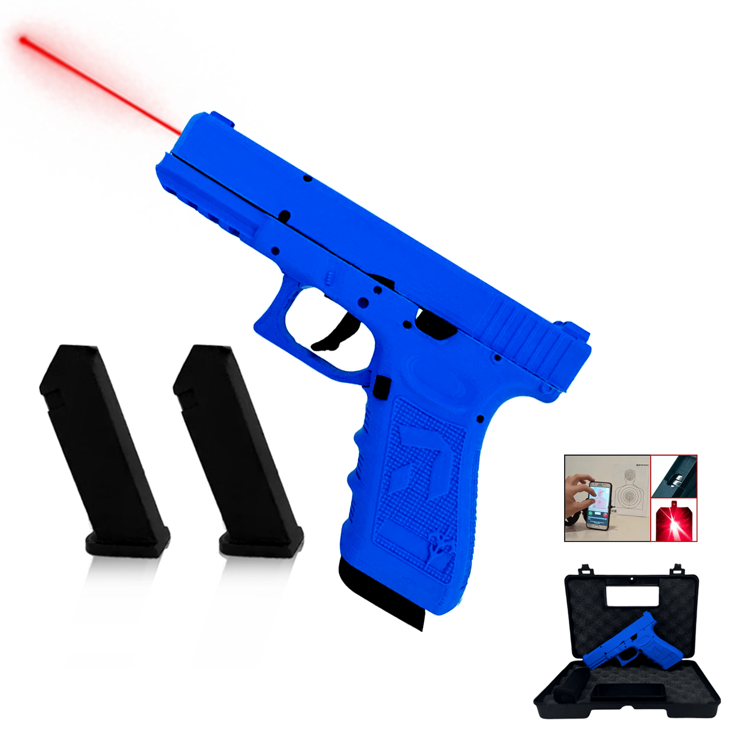 BLUE GUN PISTOLA G17 LASER - N.ENGENHARIA