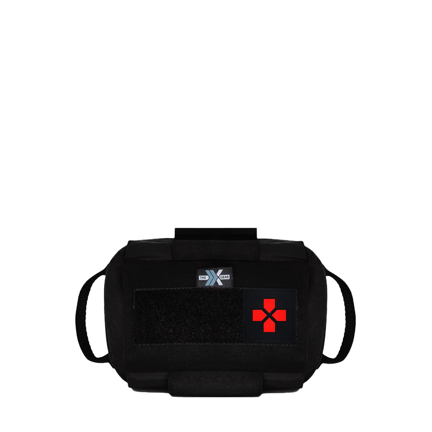 KIT AUXILIAIRE POUR POCHETTE MÉDICALE HORIZONTALE + PATCH D'IDENTIFICATION DE PREMIERS SECOURS ROUGE